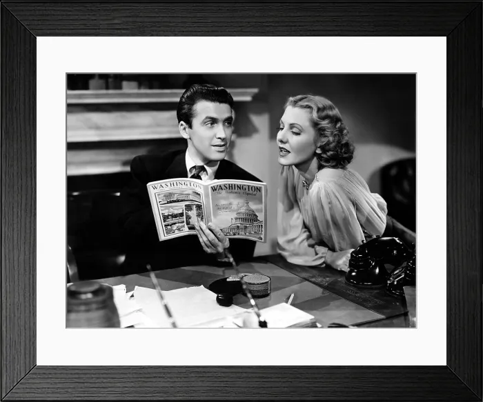 Framed Print : MR. SMITH GOES TO WASHINGTON, James Stewart, Jean Arthur, 1939