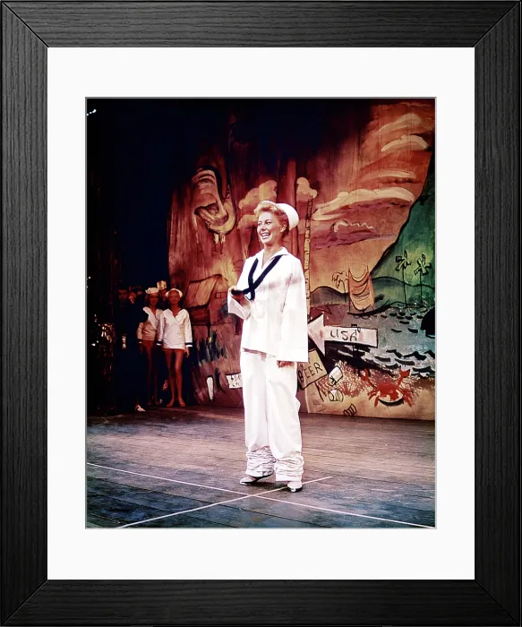 Framed Print : SOUTH PACIFIC, Mitzi Gaynor, 1958, TM and Copyright 20th Century-Fox Film Corp. All Rights Reserved. / Courtesy Everett Collection Framed Print : SOUTH PACIFIC, Mitzi Gaynor, 1958, TM and Copyright 20th Century-Fox Film Corp. All Rights Reserved. / Courtesy Everett Collection
