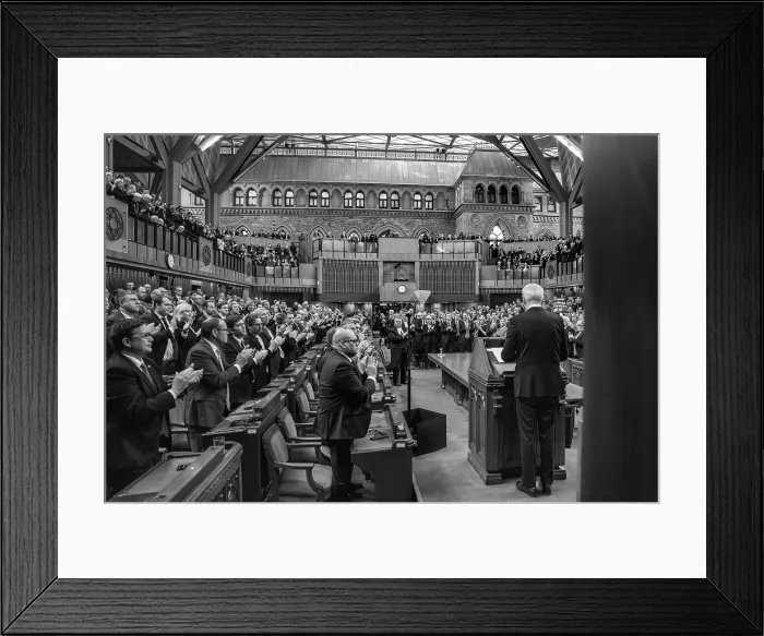 Framed Print : President Joe Biden addresses a joint session of Parliament, March 24, 2023, in Ottawa, Ontario, Canada Framed Print : President Joe Biden addresses a joint session of Parliament, March 24, 2023, in Ottawa, Ontario, Canada
