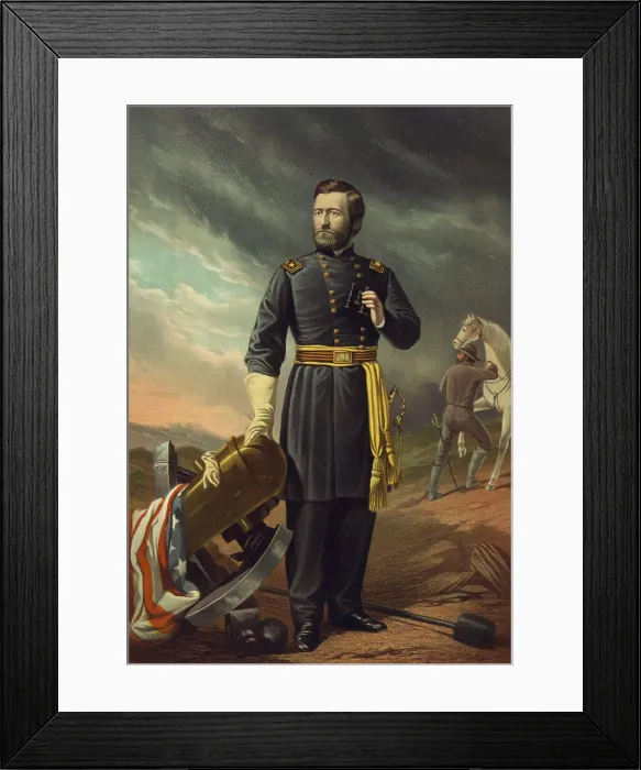 Framed Print : US Civil War. General Ulysses S. Grant, portrait of 1863 by English-American painter, John Antrobus Framed Print : US Civil War. General Ulysses S. Grant, portrait of 1863 by English-American painter, John Antrobus