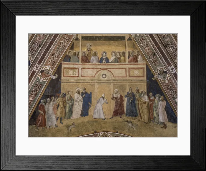 Framed Print : Pentecost Rib Vault (Vela della Pentecoste), by Andrea di Bonaiuto, 1365-1367, 14th Century, fresco - Italy, Tuscany, Florence, Church of Santa Maria Novella. Detail