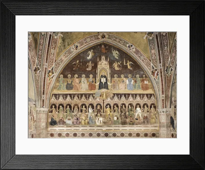 Framed Print : Triumph of Catholic Doctrine (Trionfo della dottrina cattolica), by Andrea di Bonaiuto, 1365-1367, 14th Century, fresco Framed Print : Triumph of Catholic Doctrine (Trionfo della dottrina cattolica), by Andrea di Bonaiuto, 1365-1367, 14th Century, fresco