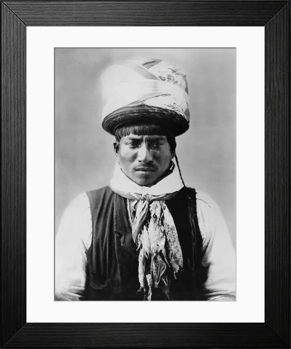 Framed Print : Seminole Chief, Billy Bowlegs, was a leader of the Seminoles during the Second and Third Seminole Wars