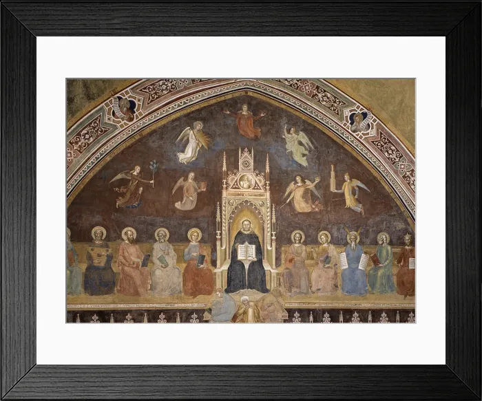 Framed Print : Triumph of Catholic Doctrine (Trionfo della dottrina cattolica), by Andrea di Bonaiuto, 1365-1367, 14th Century, fresco Framed Print : Triumph of Catholic Doctrine (Trionfo della dottrina cattolica), by Andrea di Bonaiuto, 1365-1367, 14th Century, fresco