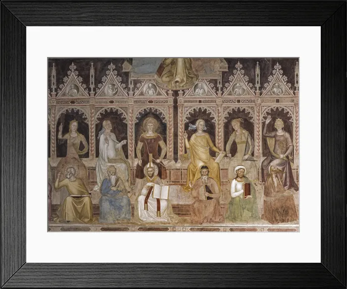Framed Print : Triumph of Catholic Doctrine (Trionfo della dottrina cattolica), by Andrea di Bonaiuto, 1365-1367, 14th Century, fresco - Italy, Tuscany, Florence, Church of Santa Maria Novella