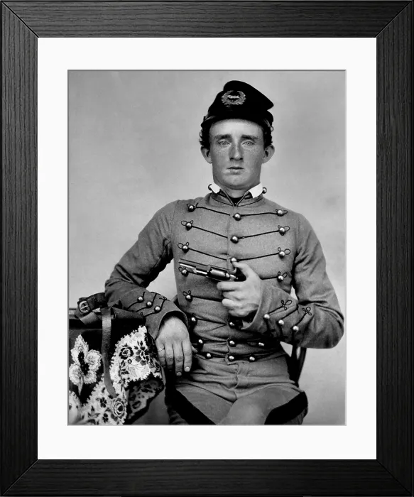 Framed Print : George Armstrong Custer at West Point, 1859. He graduated at the bottom of his class in 1861. Upon graduation, he became an officer in the Union Army Framed Print : George Armstrong Custer at West Point, 1859. He graduated at the bottom of his class in 1861. Upon graduation, he became an officer in the Union Army