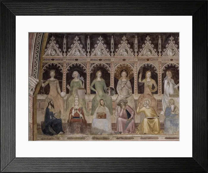 Framed Print : Triumph of Catholic Doctrine (Trionfo della dottrina cattolica), by Andrea di Bonaiuto, 1365-1367, 14th Century, fresco