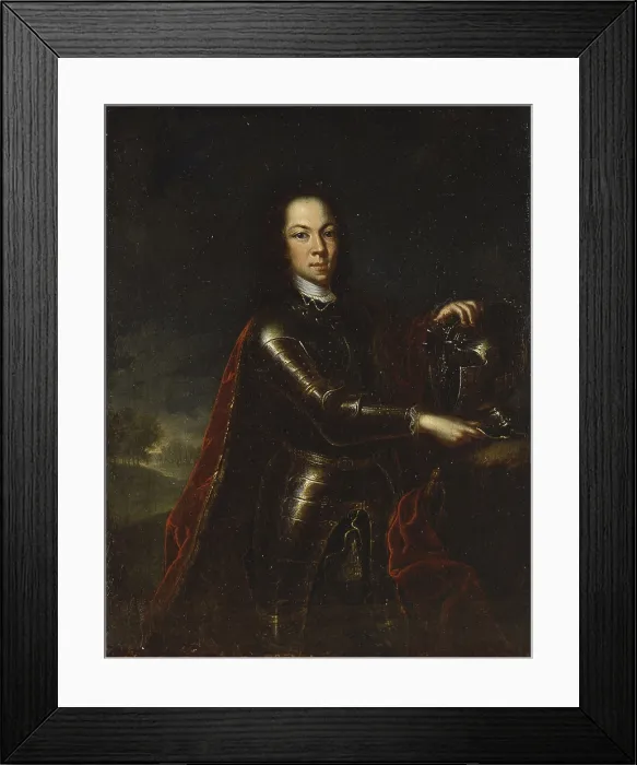 Framed Print : The Tsar Aleksej Petrovic, by Unknown Artist, 1710, 18th Century, oil on canvas - Russian Federation, Moscow, Gosudarstvennyj Istoriceskij Muzej. Whole artwork view