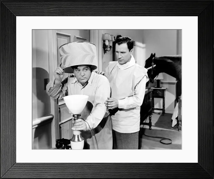 Framed Print : IT AIN'T HAY, from left: Lou Costello, Bud Abbott, 1943 Framed Print : IT AIN'T HAY, from left: Lou Costello, Bud Abbott, 1943