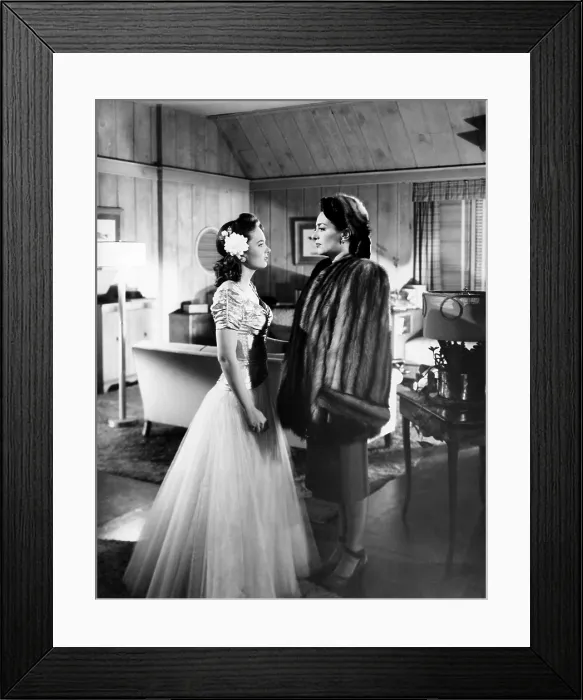 Framed Print : MILDRED PIERCE, from left, Ann Blyth, Joan Crawford, 1945