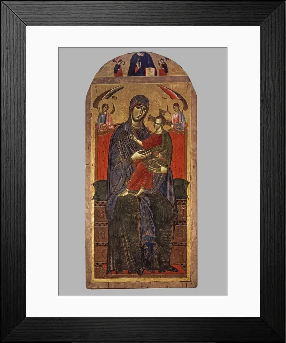 Framed Print : Madonna del Popolo, by unknown artist, 1268, 13th Century, oil on wood, 262 x 124 cm - Italy, Tuscany, Florence, Church of Santa Maria del Carmine, Brancacci Chapel Framed Print : Madonna del Popolo, by unknown artist, 1268, 13th Century, oil on wood, 262 x 124 cm - Italy, Tuscany, Florence, Church of Santa Maria del Carmine, Brancacci Chapel