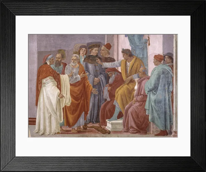 Framed Print : Disputation with Simon Magus and Crucifixion of Peter (Disputa con Simon Mago e Crocifissione di san Pietro), by Filippino Lippi, 1482-1485, 15th century, fresco Framed Print : Disputation with Simon Magus and Crucifixion of Peter (Disputa con Simon Mago e Crocifissione di san Pietro), by Filippino Lippi, 1482-1485, 15th century, fresco