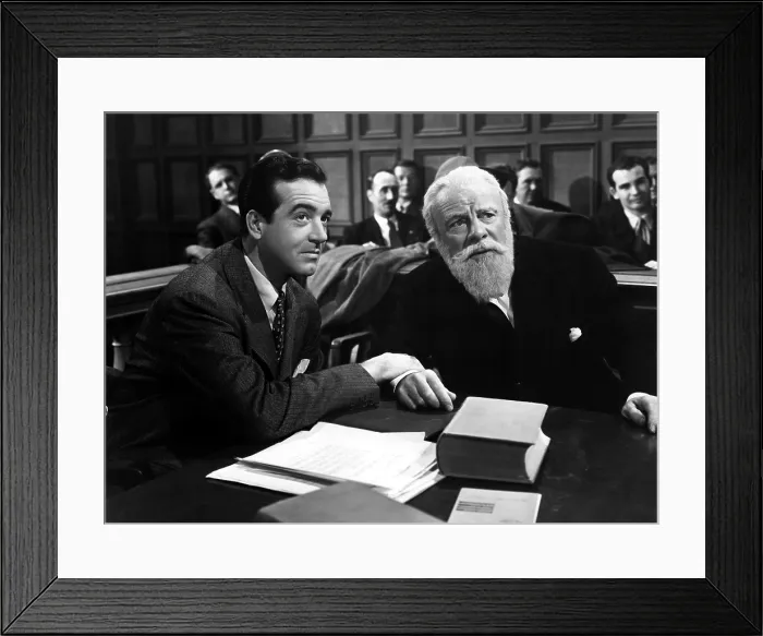 Framed Print : MIRACLE ON 34TH STREET, John Payne, Edmund Gwenn, 1947, TM & Copyright (c) 20th Century Fox Film Corp. All rights rserved