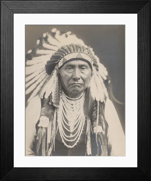Framed Print : Chief Joseph, a leader of the Nez Perce War which was a defended retreat from Euro-American encroachment, violence, and land acquisition
