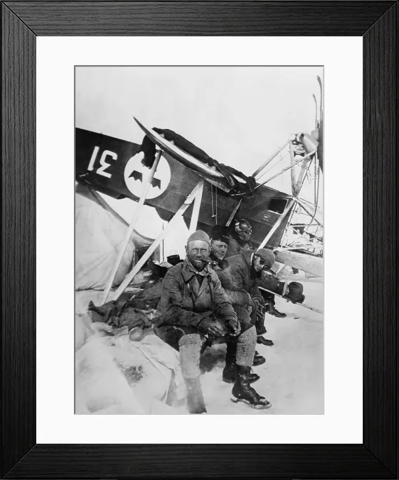 Framed Print : Swedish Aviator, Einor Lundborg with survivors of the crash of the airship ITALIA. Lundborg (closest to camera) rescued expedition leader, Nobile, from a drafting ice flow Framed Print : Swedish Aviator, Einor Lundborg with survivors of the crash of the airship ITALIA. Lundborg (closest to camera) rescued expedition leader, Nobile, from a drafting ice flow