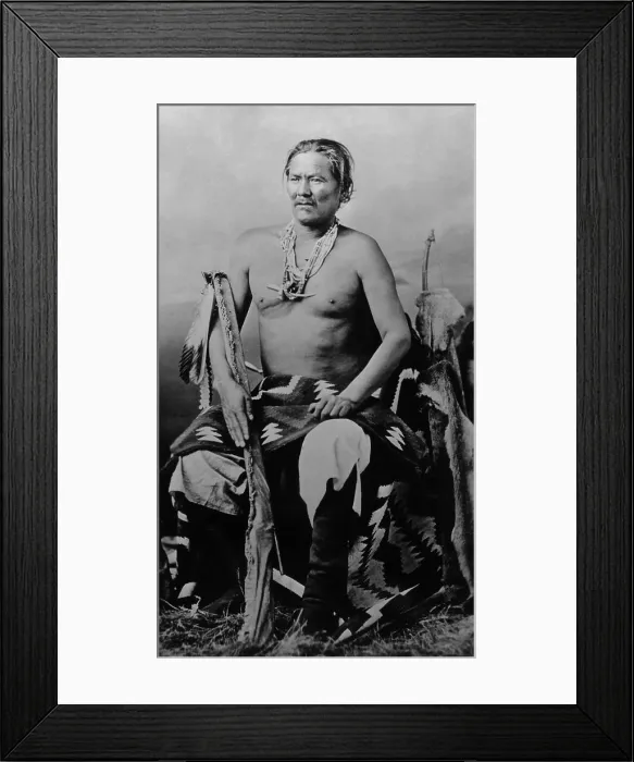 Framed Print : Manuelito was a War Chief during the Navajo Wars of 1860-1868 Framed Print : Manuelito was a War Chief during the Navajo Wars of 1860-1868