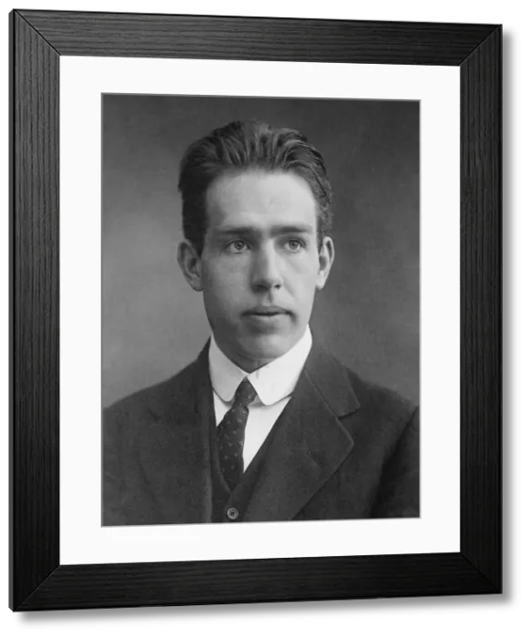 Framed Print : Niels Bohr, Danish physicist as a young man, c. 1910. He received his Doctorate from University of Copenhagen for his dissertation on the electron theory of metals