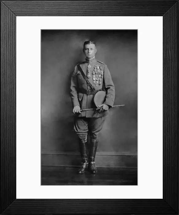 Framed Print : Brig. Gen. Billy Mitchell, c. 1915. At the end of World War 1, he commanded all American air combat units in France (BSLOC_2016_10_108)