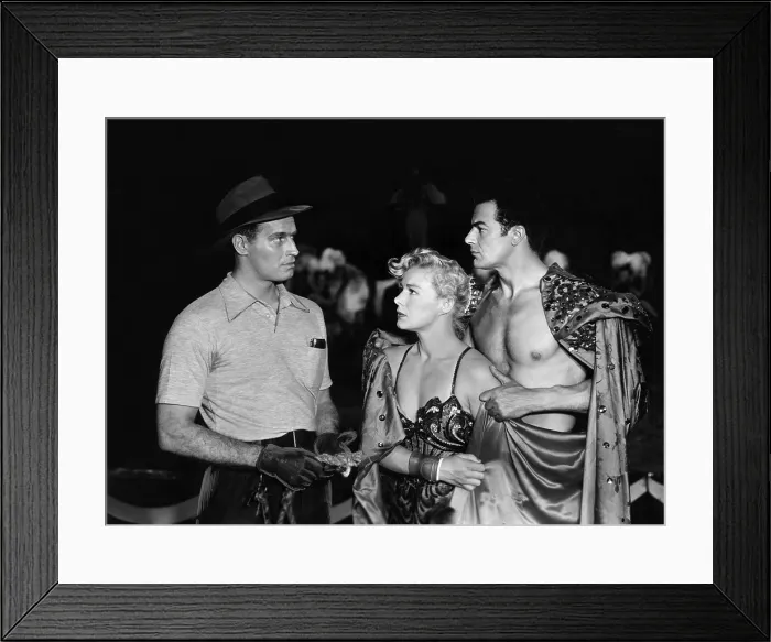 Framed Print : THE GREATEST SHOW ON EARTH, Charlton Heston, Betty Hutton, Cornel Wilde, 1952