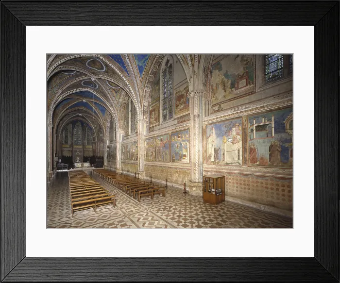Framed Print : Papal Basilica of San Francesco, Upper Church, 1228 - 1253, 13th Century - Italy, Umbria, Assisi. Whole artwork view