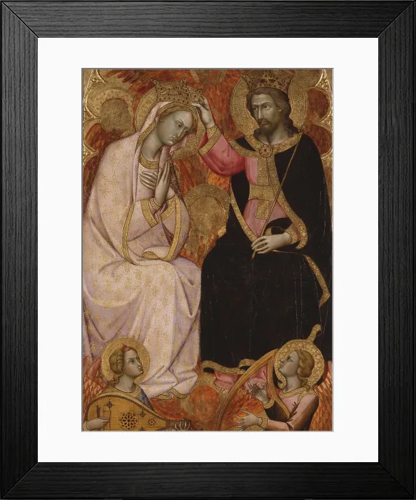 Framed Print : Coronation of the Virgin, by Andrea di Bartolo, 1400 - 1428, 15th Century, board - Italy, Veneto, Venice, Ca d'Oro - Giorgio Franchetti Gallery. Whole artwork view Framed Print : Coronation of the Virgin, by Andrea di Bartolo, 1400 - 1428, 15th Century, board - Italy, Veneto, Venice, Ca d'Oro - Giorgio Franchetti Gallery. Whole artwork view