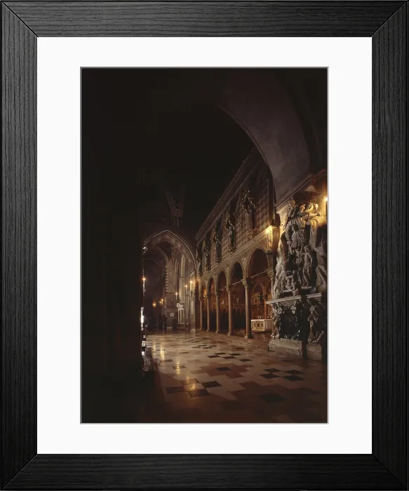 Framed Print : Chapel of St. James now Saint Felice, by Andriolo and Giovanni de Santi, Altichiero da Zevio, 1372 - 1378, 14th Century - Italy, Veneto, Padua, Convent of the Holy