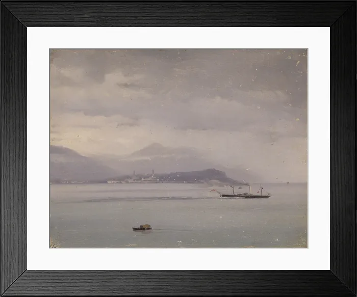 Framed Print : Boat on Lake Maggiore (Battello sul Lago Maggiore), by Costantino Prinetti, 1847-1852, 19th Century, oil on canvas, 15 x 19, 5 cm - Italy, Lombardy, Milan, Brera Academy Framed Print : Boat on Lake Maggiore (Battello sul Lago Maggiore), by Costantino Prinetti, 1847-1852, 19th Century, oil on canvas, 15 x 19, 5 cm - Italy, Lombardy, Milan, Brera Academy
