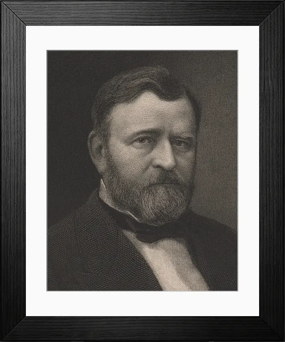 Framed Print : Ulysses S. Grant, in detail of engraving by William Edgar Marshall. It was published in March 1885, while Grant was publically known to be gravely ill (BSLOC_2018_10_78) Framed Print : Ulysses S. Grant, in detail of engraving by William Edgar Marshall. It was published in March 1885, while Grant was publically known to be gravely ill (BSLOC_2018_10_78)