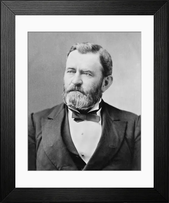 Framed Print : Ulysses S. Grant, in a photographic portrait taken around 1880 (BSLOC_2018_10_74)