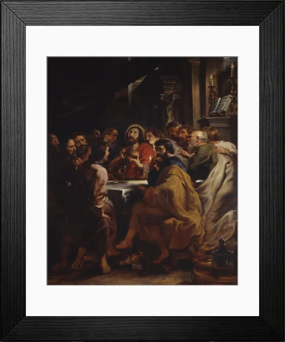 Framed Print : The Cenacle (De bovenzaal), by Peter Paul Rubens, 1630-1632, 17th Century, oil on panel - Italy, Lombardy, Milan, Brera Art Gallery. Whole artwork view Framed Print : The Cenacle (De bovenzaal), by Peter Paul Rubens, 1630-1632, 17th Century, oil on panel - Italy, Lombardy, Milan, Brera Art Gallery. Whole artwork view