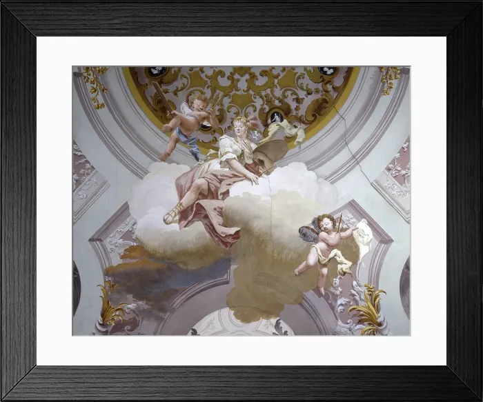 Framed Print : Allegory of Painting (Allegoria della pittura), by Andrea Urbani, 1773, 18th Century, fresco - Italy, Veneto, Padua, Noventa Padovana, Villa Grimani Vendramin Calergi Framed Print : Allegory of Painting (Allegoria della pittura), by Andrea Urbani, 1773, 18th Century, fresco - Italy, Veneto, Padua, Noventa Padovana, Villa Grimani Vendramin Calergi