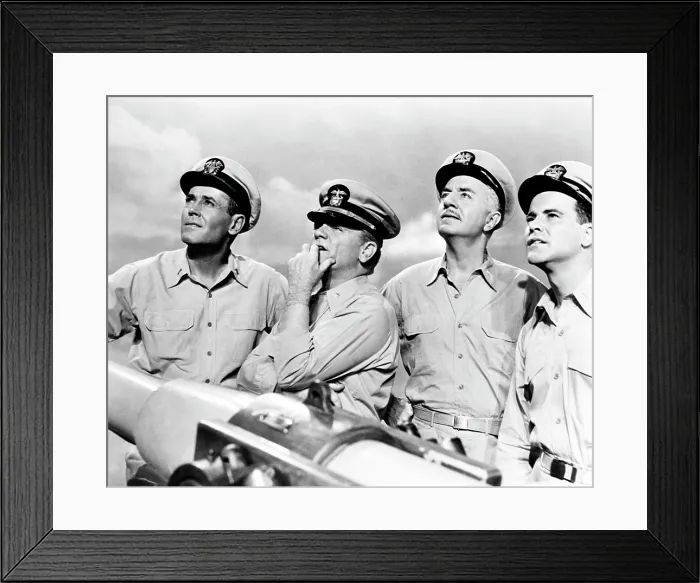 Framed Print : MISTER ROBERTS, Henry Fonda, James Cagney, William Powell, Jack Lemmon, 1955