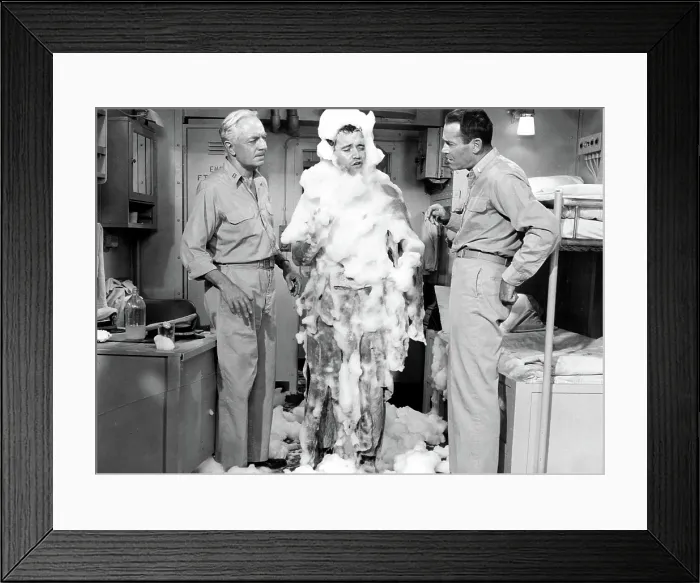 Framed Print : MISTER ROBERTS, William Powell, Jack Lemmon, Henry Fonda, 1955