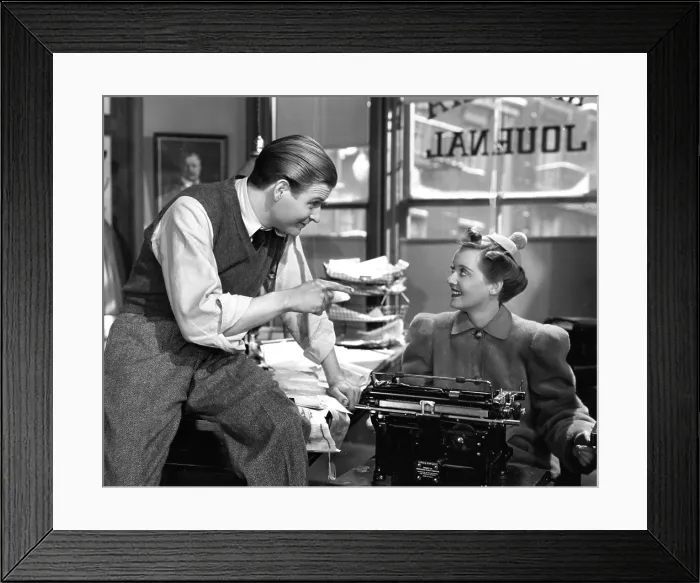 Framed Print : THE MAN WHO CAME TO DINNER, Richard Travis, Bette Davis, 1942