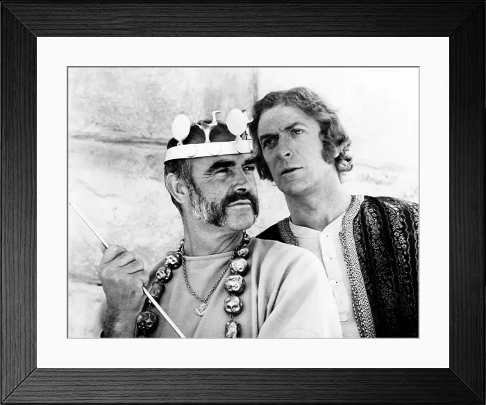 Framed Print : THE MAN WHO WOULD BE KING, Sean Connery, Michael Caine, 1975