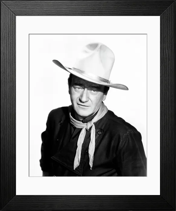 Framed Print : THE MAN WHO SHOT LIBERTY VALANCE, John Wayne, 1962