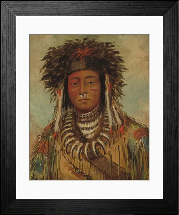 Framed Print : BOY CHIEF, OJIBWA, by George Catlin, 1843, painting, oil on canvas. The Ojibwa (Ojibwe), are Anishinaabe people of Canada and the northern Midwestern United States Framed Print : BOY CHIEF, OJIBWA, by George Catlin, 1843, painting, oil on canvas. The Ojibwa (Ojibwe), are Anishinaabe people of Canada and the northern Midwestern United States