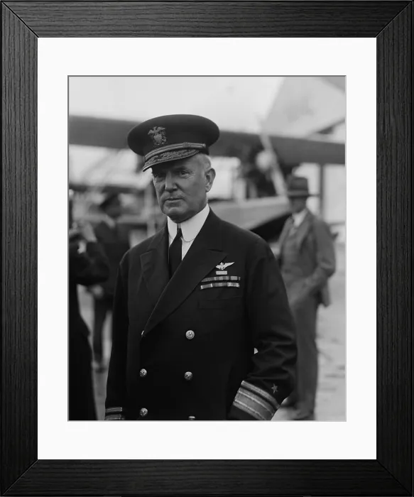 Framed Print : Admiral William Moffett, headed the Navy's Bureau of Aeronautics from 1921-1924. He died in the crash of the dirigible USS Akron on April 4, 1933 (BSLOC_2016_10_144) Framed Print : Admiral William Moffett, headed the Navy's Bureau of Aeronautics from 1921-1924. He died in the crash of the dirigible USS Akron on April 4, 1933 (BSLOC_2016_10_144)