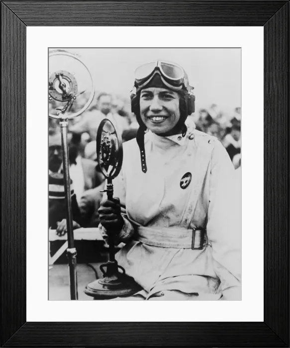 Framed Print : Jessie Miller, placed first in the women's National Air Races, Cleveland, Ohio