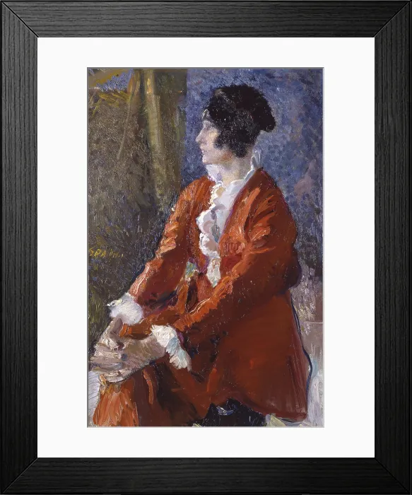 Framed Print : Model in Red, by Armando Spadini, 1914, 20th Century, oil on canvas - Italy, Umbria, Perugia, Academy of Pietro Vannucci. Whole artwork view Framed Print : Model in Red, by Armando Spadini, 1914, 20th Century, oil on canvas - Italy, Umbria, Perugia, Academy of Pietro Vannucci. Whole artwork view