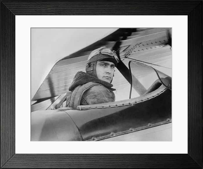 Framed Print : Captain Ira C. Eaker, at Bolling Field, Washington, D.C. Feb. 16, 1929. He was a military aviation pioneer between the wars, and set flight records