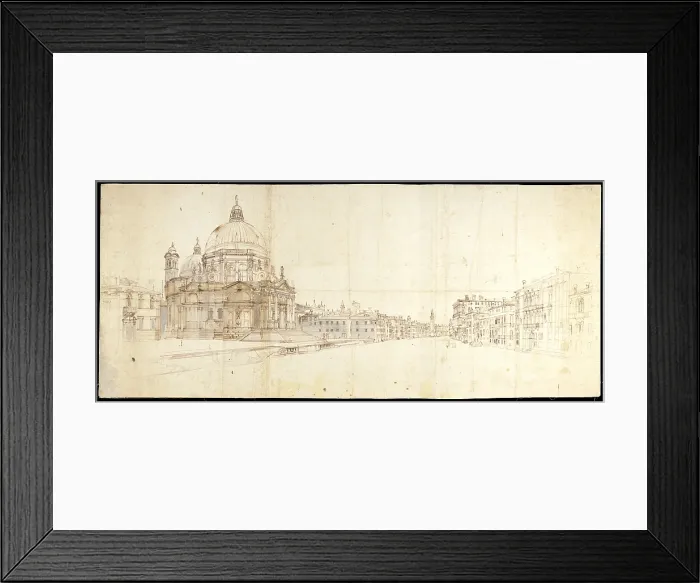 Framed Print : Venice. Santa Maria della Salute and the entrance on Canal Grande, by Gaspar Van Wittel also known as Gaspare Vanvitelli, 17th Century, sepia ink and watercolor - Italy, Lazio Framed Print : Venice. Santa Maria della Salute and the entrance on Canal Grande, by Gaspar Van Wittel also known as Gaspare Vanvitelli, 17th Century, sepia ink and watercolor - Italy, Lazio