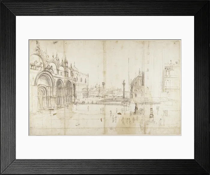 Framed Print : Little Saint Mark's Square, by Gaspar Van Wittel also known as Gaspare Vanvitelli, - Italy, Lazio, Rome, Central National Library. Whole artwork view. View of Venice Framed Print : Little Saint Mark's Square, by Gaspar Van Wittel also known as Gaspare Vanvitelli, - Italy, Lazio, Rome, Central National Library. Whole artwork view. View of Venice