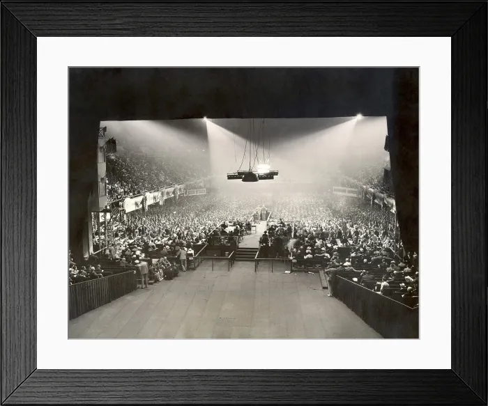 Framed Print : Scene at the Cleveland's Public Auditorium during the 1936 Republican National Convention. June 9, 1936. - (BSLOC_2014_17_10)