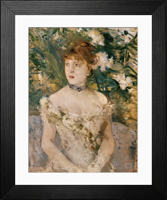Framed Print : Young girl in dancing apparel, by Berthe Morisot, 1879, 19th Century, oil on canvas - France, Paris, Muse d'Orsay. Whole artwork view