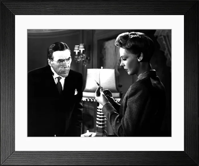 Framed Print : THE HOUSE ON 92ND STREET, Leo G. Carroll, Signe Hasso, 1945. TM and Copyright 20th Century Fox Film Corp. All rights reserved. Courtesy: Everett Collection