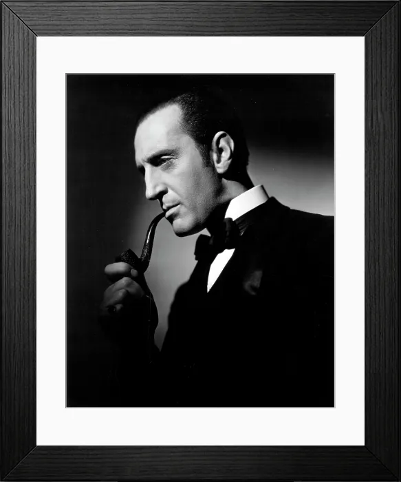 Framed Print : THE HOUND OF THE BASKERVILLES, Basil Rathbone, 1939, TM & Copyright 20th Century Fox Film Corp. / courtesy Everett Collection Framed Print : THE HOUND OF THE BASKERVILLES, Basil Rathbone, 1939, TM & Copyright 20th Century Fox Film Corp. / courtesy Everett Collection