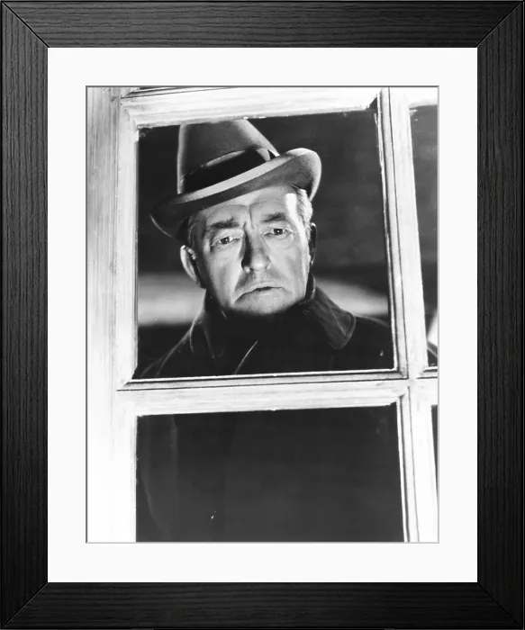 Framed Print : THE MAN WHO WATCHED THE TRAINS GO BY, (aka THE PARIS EXPRESS), Claude Rains, 1952 Framed Print : THE MAN WHO WATCHED THE TRAINS GO BY, (aka THE PARIS EXPRESS), Claude Rains, 1952