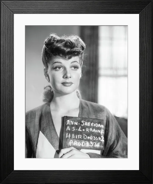 Framed Print : THE MAN WHO CAME TO DINNER, Ann Sheridan hair test shot, 1942 Framed Print : THE MAN WHO CAME TO DINNER, Ann Sheridan hair test shot, 1942