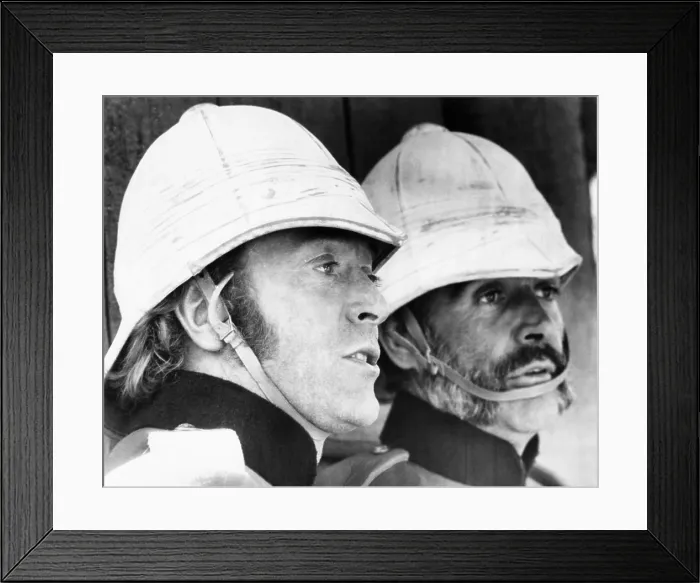 Framed Print : THE MAN WHO WOULD BE KING, from left: Michael Caine, Sean Connery, 1975